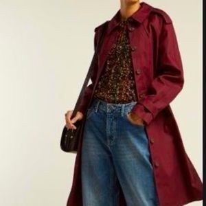 A.P.C Burgundy Trench- New with Tags size 36